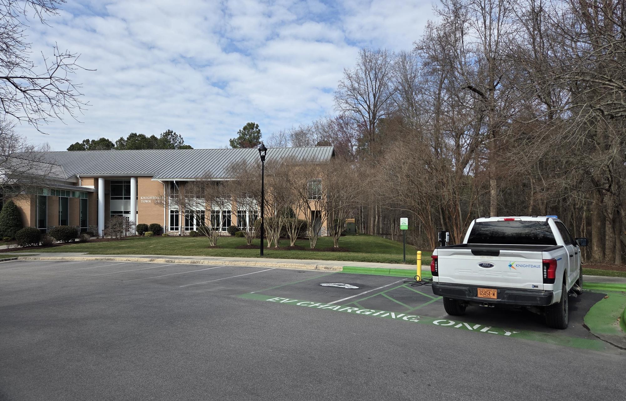 EV Chargers at Town Hall