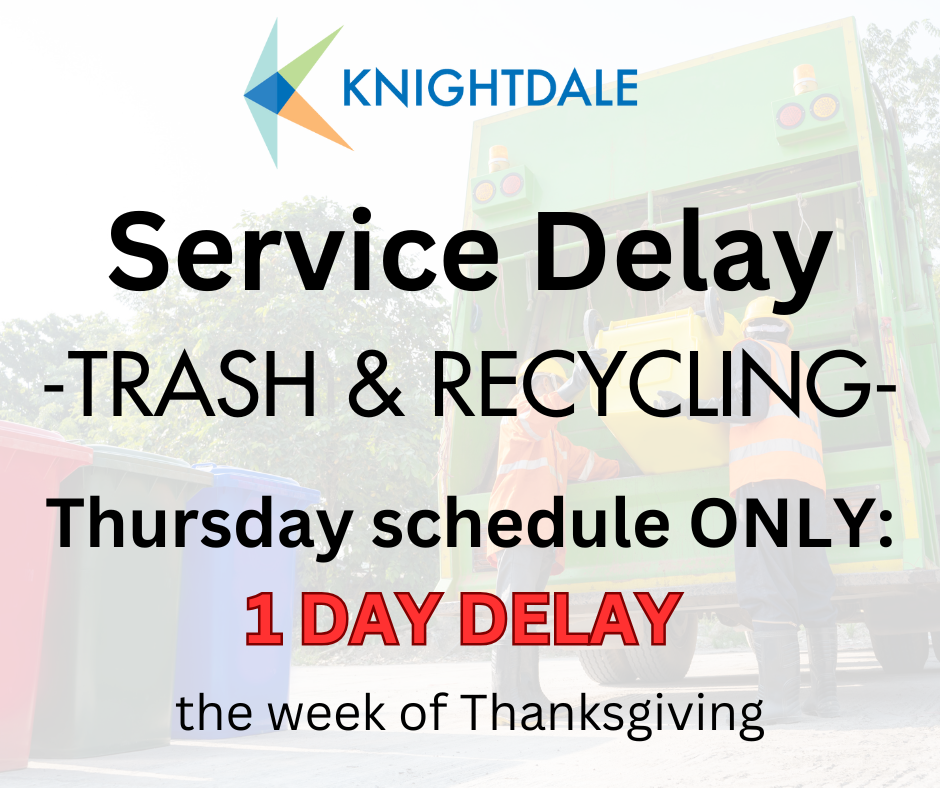 Trash Service Delay Graphic